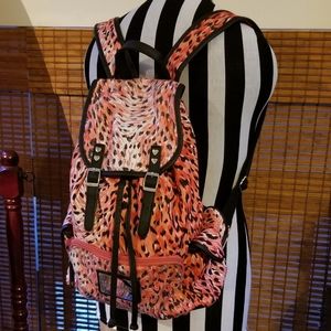 Betsey Johnson Betseyville Pink Leopard Print Bag